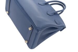 Hermès Birkin 25 Bleu Brighton Swift Gold Hardware - Image 13