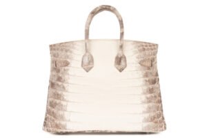 Hermès Birkin 25 Himalaya Blanc Matte Crocodile Palladium Hardware - Image 3