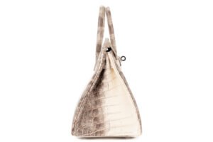 Hermès Birkin 25 Himalaya Blanc Matte Crocodile Palladium Hardware - Image 5