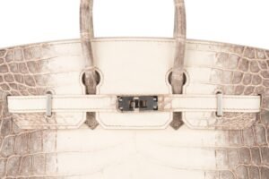 Hermès Birkin 25 Himalaya Blanc Matte Crocodile Palladium Hardware - Image 7