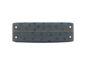 Hermès Mini Kelly HSS Vert Cypres / Cognac Ostrich Permabrass Hardware - Image 6