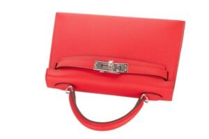 Hermès Mini Kelly Rouge Radieux Epsom Palladium Hardware - Image 8