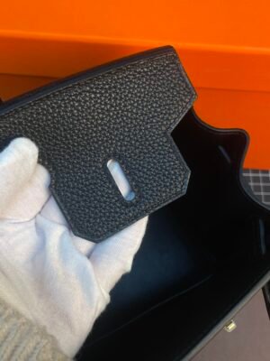Hermès Birkin 25 in Black Togo Leather with Gold Hardware - Image 7