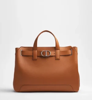 Dior Medium Normandie Tote Bag Tan Grained Calfskin