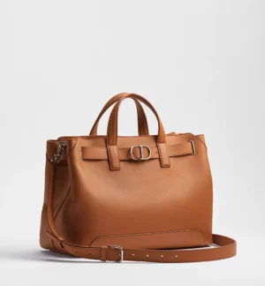 Dior Medium Normandie Tote Bag Tan Grained Calfskin - Image 3