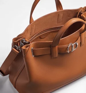 Dior Medium Normandie Tote Bag Tan Grained Calfskin - Image 4