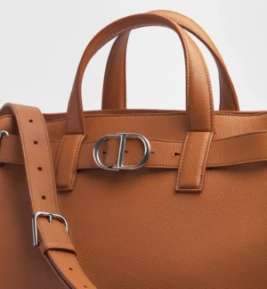 Dior Medium Normandie Tote Bag Tan Grained Calfskin - Image 5