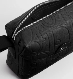 Mini Dior Jett Zipped Messenger Bag  Black Dior Gravity Leather - Image 3