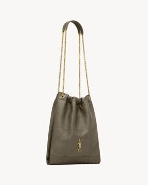 Saint Laurent Jamie Pochon Light Beige Lambskin Chain Bag Gold Hardware - Image 6