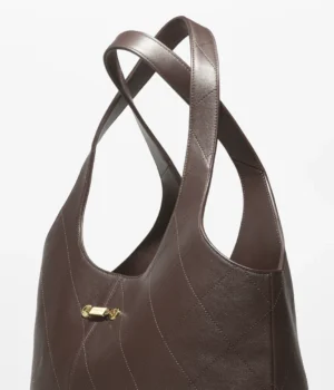 Chanel Maxi Shopping Bag   Calfskin & Gold-Tone Metal  Dark Brown - Image 5