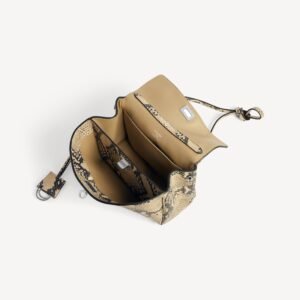 Balenciaga Rodeo Handbag Mini in natural python embossed calfskin, aged-silver hardware - Image 4