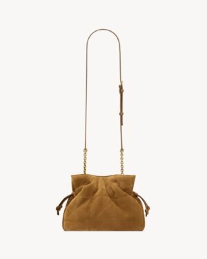 Saint Laurent Jamie Small Caramel Suede Shoulder Bag Gold Hardware - Image 3