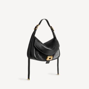 Balenciaga WOMEN'S CLICCA SHOULDER BAG MEDIUM IN BLACK - Image 6