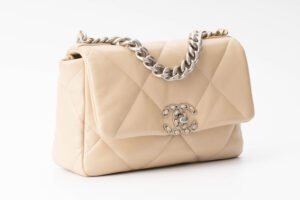 Chanel19 Medium Beige Calf Skin Mixed hardware - Image 3