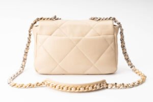 Chanel19 Medium Beige Calf Skin Mixed hardware - Image 4
