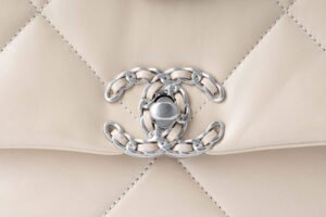 Chanel19 Medium Beige Calf Skin Mixed hardware - Image 7