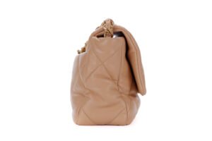 Chanel 19 Medium Beige Lambskin Two-Tone Hardware - Image 6