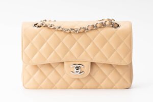 Chanel Small Classic Flap Beige Caviar