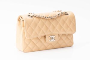 Chanel Small Classic Flap Beige Caviar - Image 3