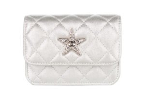 Chanel Chain Belt Bag Crystal Quilted Star Mini Metallic Lambskin Silver Hardware