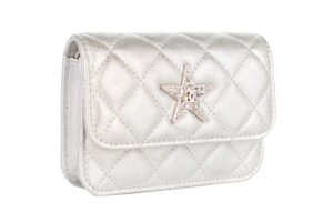 Chanel Chain Belt Bag Crystal Quilted Star Mini Metallic Lambskin Silver Hardware - Image 3