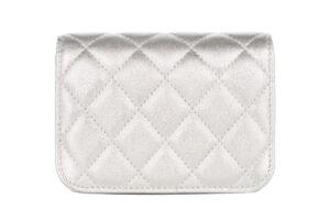 Chanel Chain Belt Bag Crystal Quilted Star Mini Metallic Lambskin Silver Hardware - Image 4