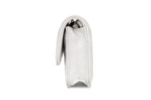 Chanel Chain Belt Bag Crystal Quilted Star Mini Metallic Lambskin Silver Hardware - Image 5