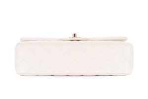 Chanel Classic Medium Flap Caviar White Gold Hardware - Image 6