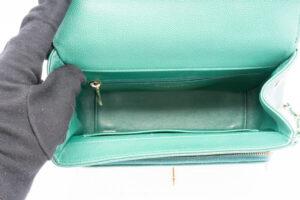 Chanel Business Affinity Small Caviar Green - Image 8