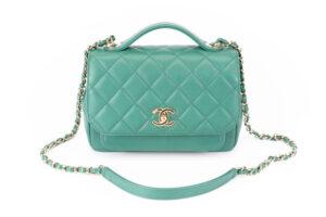 Chanel Business Affinity Small Caviar Green - Image 9