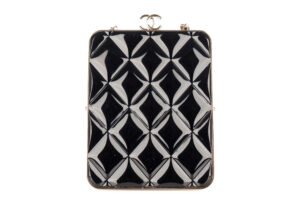 Chanel Kiss Plexi Clutch With Chain Black Lambskin Gold Hardware - Image 4