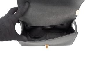 Chanel Le Boy Medium Black Caviar Gold Hardware - Image 9