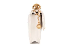 Chanel Mini Trendy CC With Chain White Lambskin Gold Hardware - Image 6