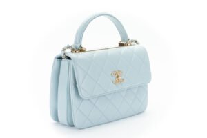 Chanel Trendy CC Powder Blue Lambskin Small Light Gold Hardware - Image 3