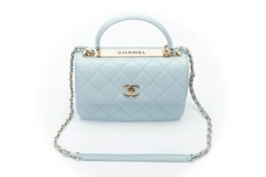 Chanel Trendy CC Powder Blue Lambskin Small Light Gold Hardware - Image 7