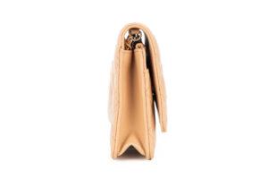 Chanel Wallet On Chain Beige Lambskin Gold Hardware - Image 6