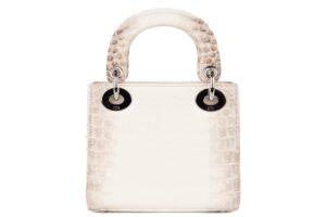 Dior Mini Lady Dior Himalaya Crocodile Niloticus Silver Crystal Hardware - Image 4