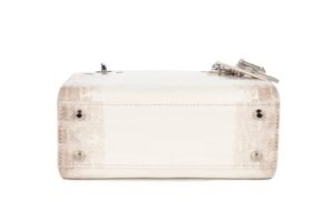 Dior Mini Lady Dior Himalaya Crocodile Niloticus Silver Crystal Hardware - Image 6