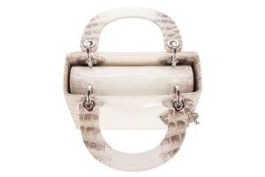 Dior Mini Lady Dior Himalaya Crocodile Niloticus Silver Crystal Hardware - Image 8