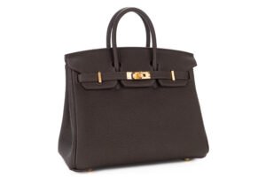 Hermès Birkin 25 Bai Brun Togo Gold Hardware - Image 3