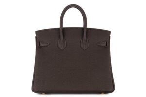 Hermès Birkin 25 Bai Brun Togo Gold Hardware - Image 4