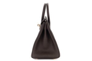 Hermès Birkin 25 Bai Brun Togo Gold Hardware - Image 5