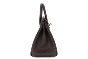 Hermès Birkin 25 Bai Brun Togo Gold Hardware - Image 6