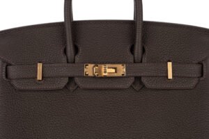 Hermès Birkin 25 Bai Brun Togo Gold Hardware - Image 8