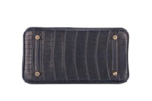 Hermès Birkin 25 Bleu Marine Matte Alligator Missippian Gold Hardware - Image 6