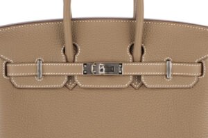 Hermès Birkin 25 Etoupe Togo Palladium Hardware - Image 8