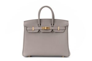 Hermès Birkin 25 Gris Etain Togo Gold Hardware