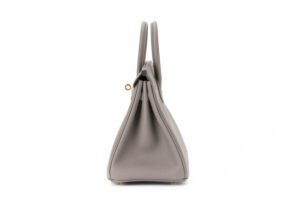 Hermès Birkin 25 Gris Etain Togo Gold Hardware - Image 5