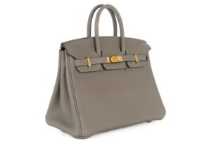 Hermès Birkin 25 Gris Meyer Togo Gold Hardware - Image 3