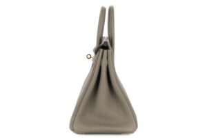 Hermès Birkin 25 Gris Meyer Togo Gold Hardware - Image 5